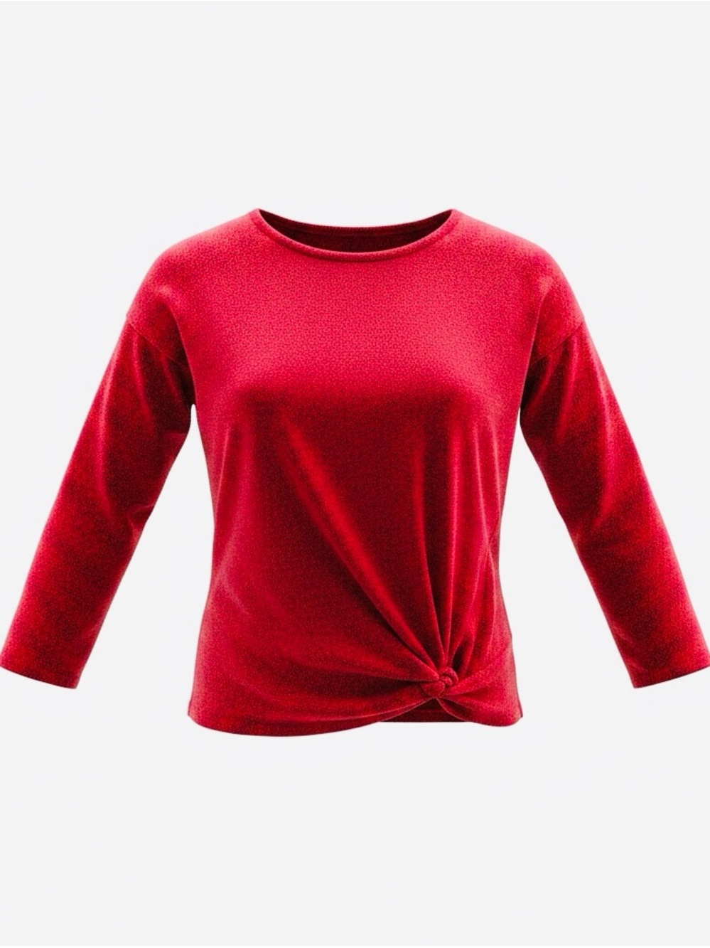 wonder nation Girl’s Red Twist-Front Lightweight Sweater - Youth Size 7/8